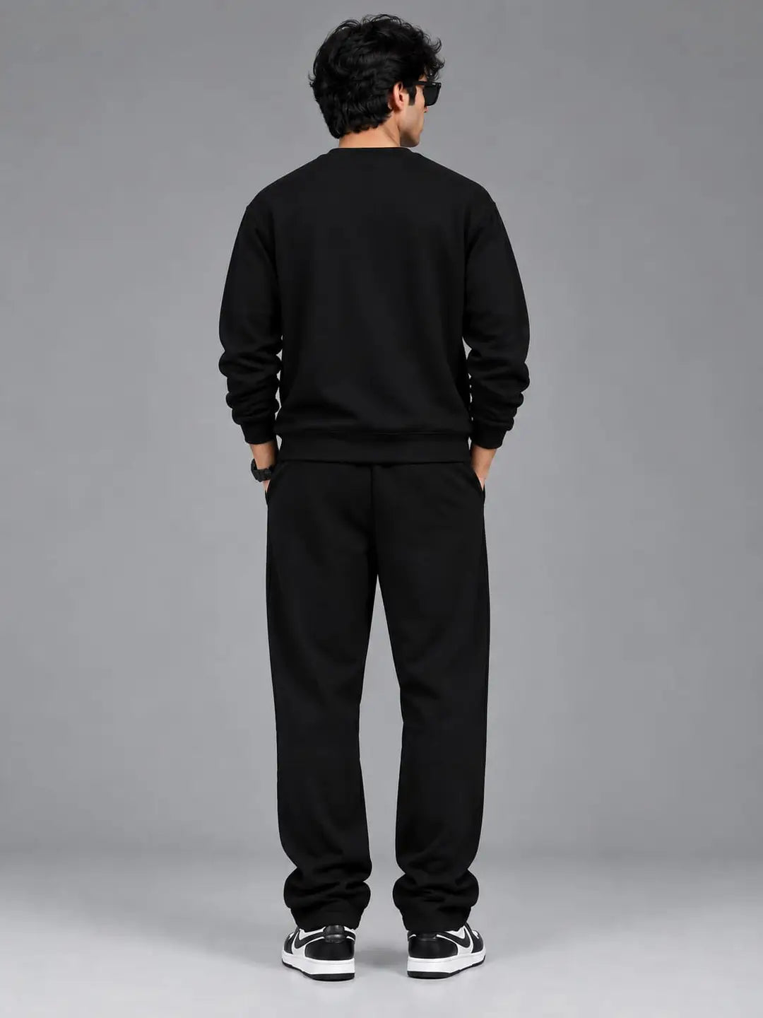 Men’s Spider Printed Winter Tracksuit Set – Full Sleeve Sweatshirt & Jogger Pants