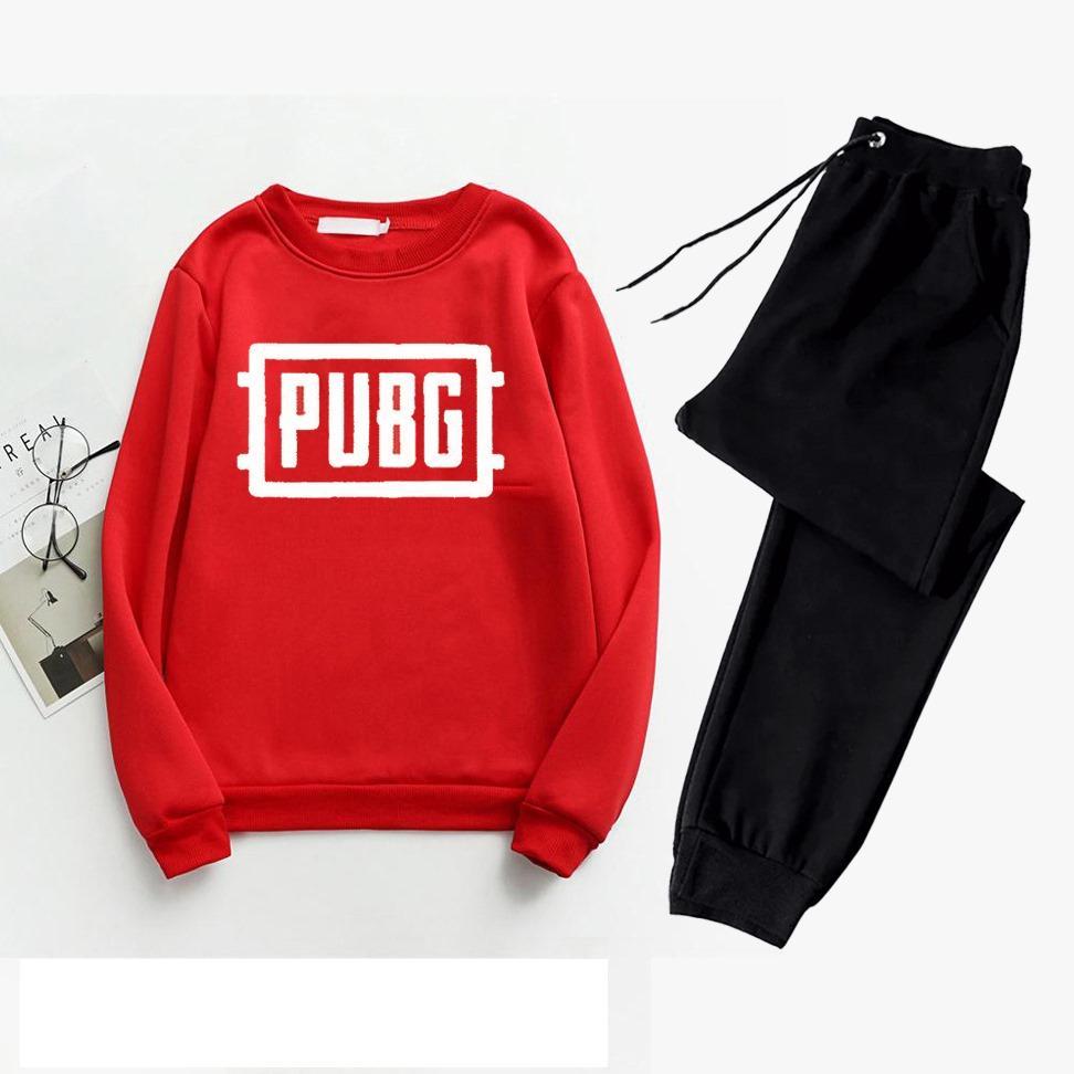 Red PUBG Track Suit for Men Medium to XL