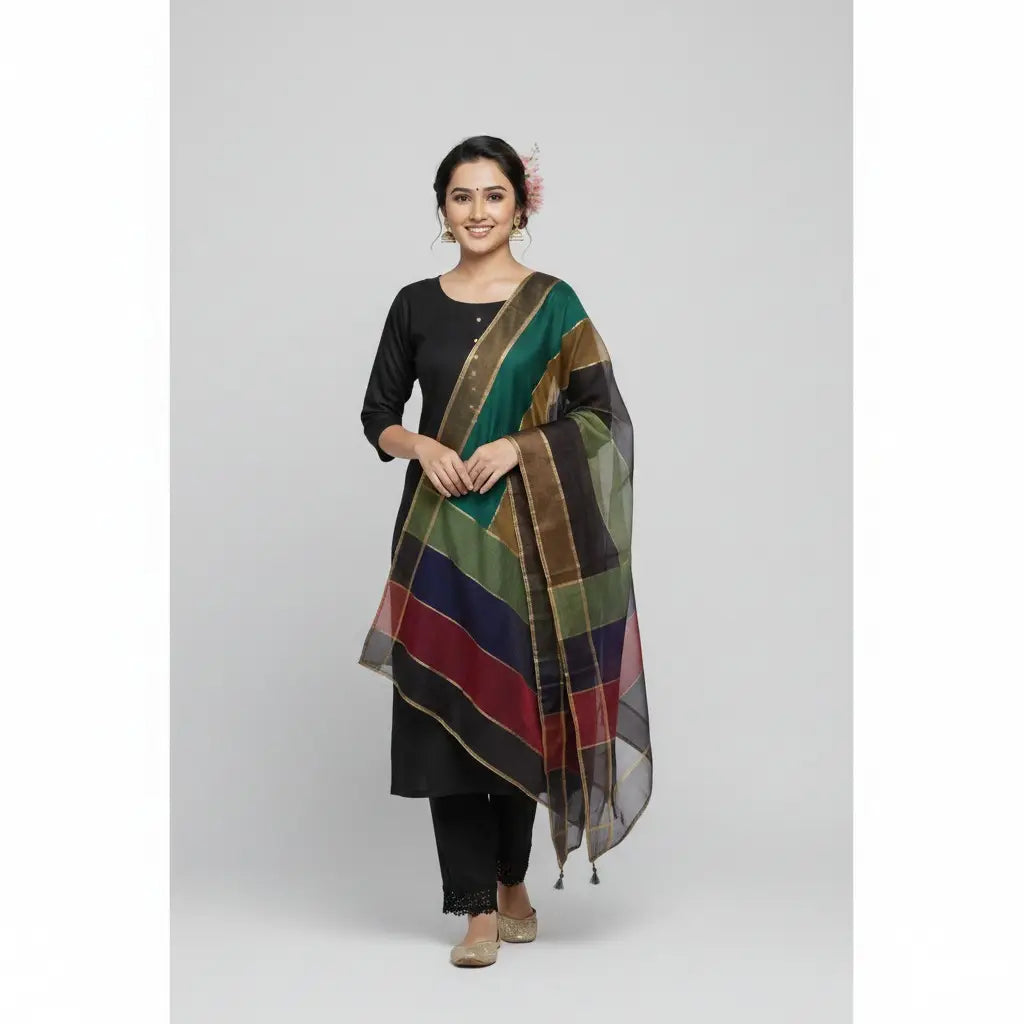 3 Pcs Women's Unstitched Plain Suit
