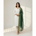 3 Pcs Women's Unstitched Plain Suit