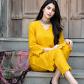 2 Pcs Women's Unstitched Plain Suit