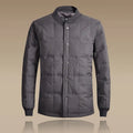 Men's Navy Quilted Down Jacket Premium Warm Outerwear