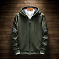 Men Hoodie Olive Green Premium Cotton Blend Street Style