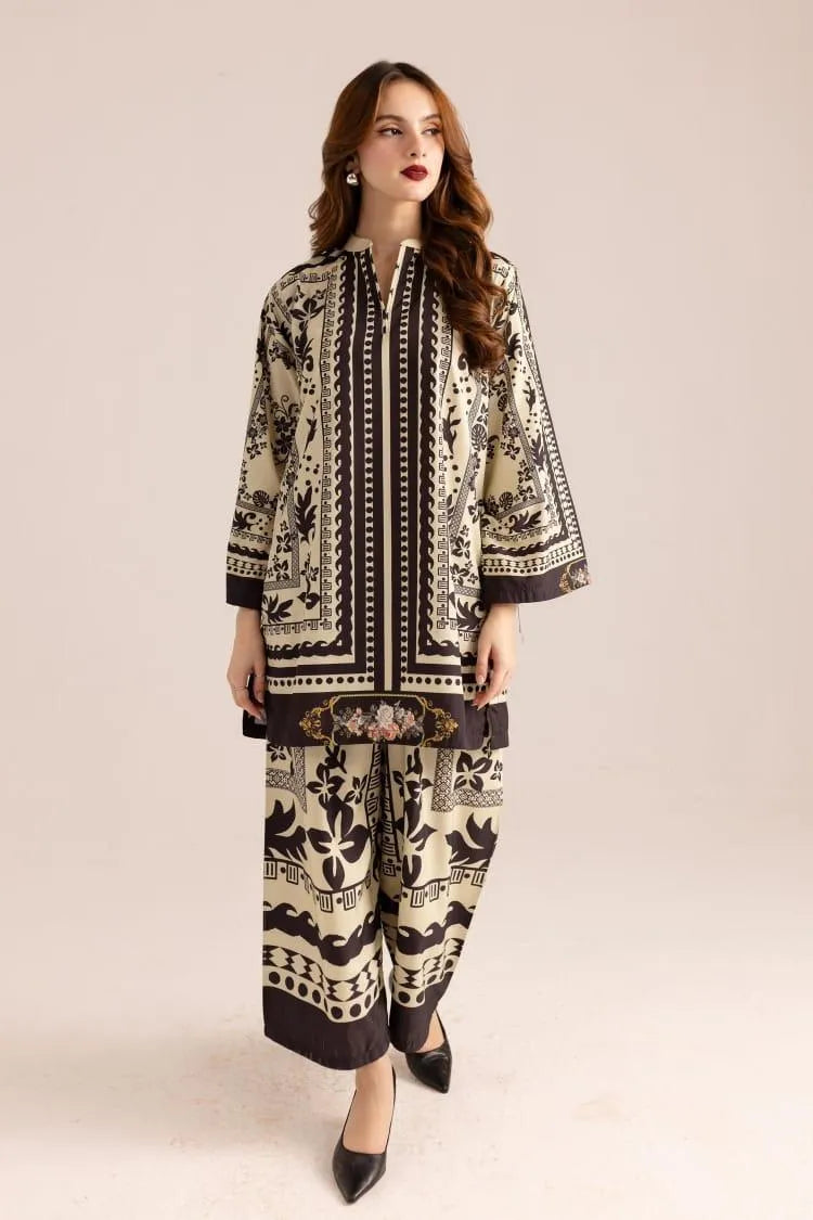HANIA AMIR Full Printed Swiss Lawn 38 Chest Black Set
