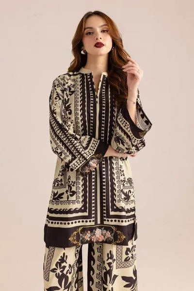 HANIA AMIR Full Printed Swiss Lawn 38 Chest Black Set