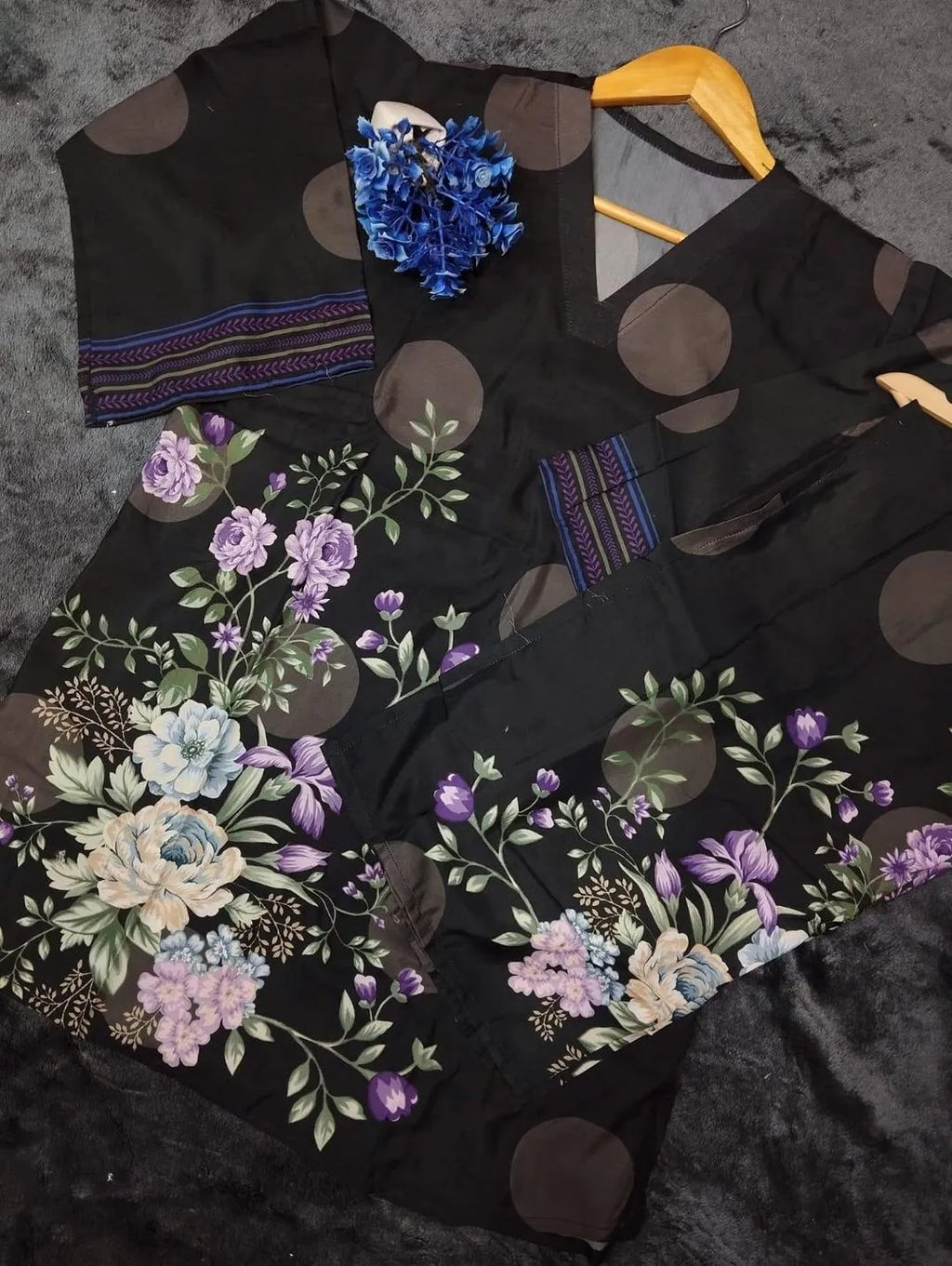 Printed Cord Set Medium to Large Pakistani Women (HANIA AMIR CORD SET REPLICA)