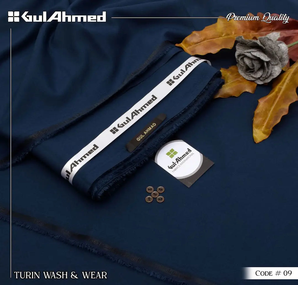 Men’s Unstitched Wash And Wear Plain Suit