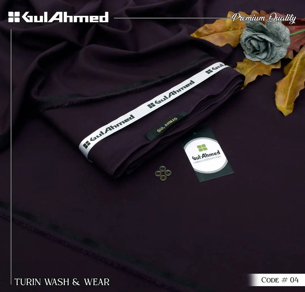 Men’s Unstitched Wash And Wear Plain Suit