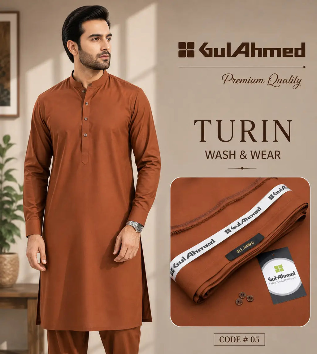 Men’s Unstitched Wash And Wear Plain Suit