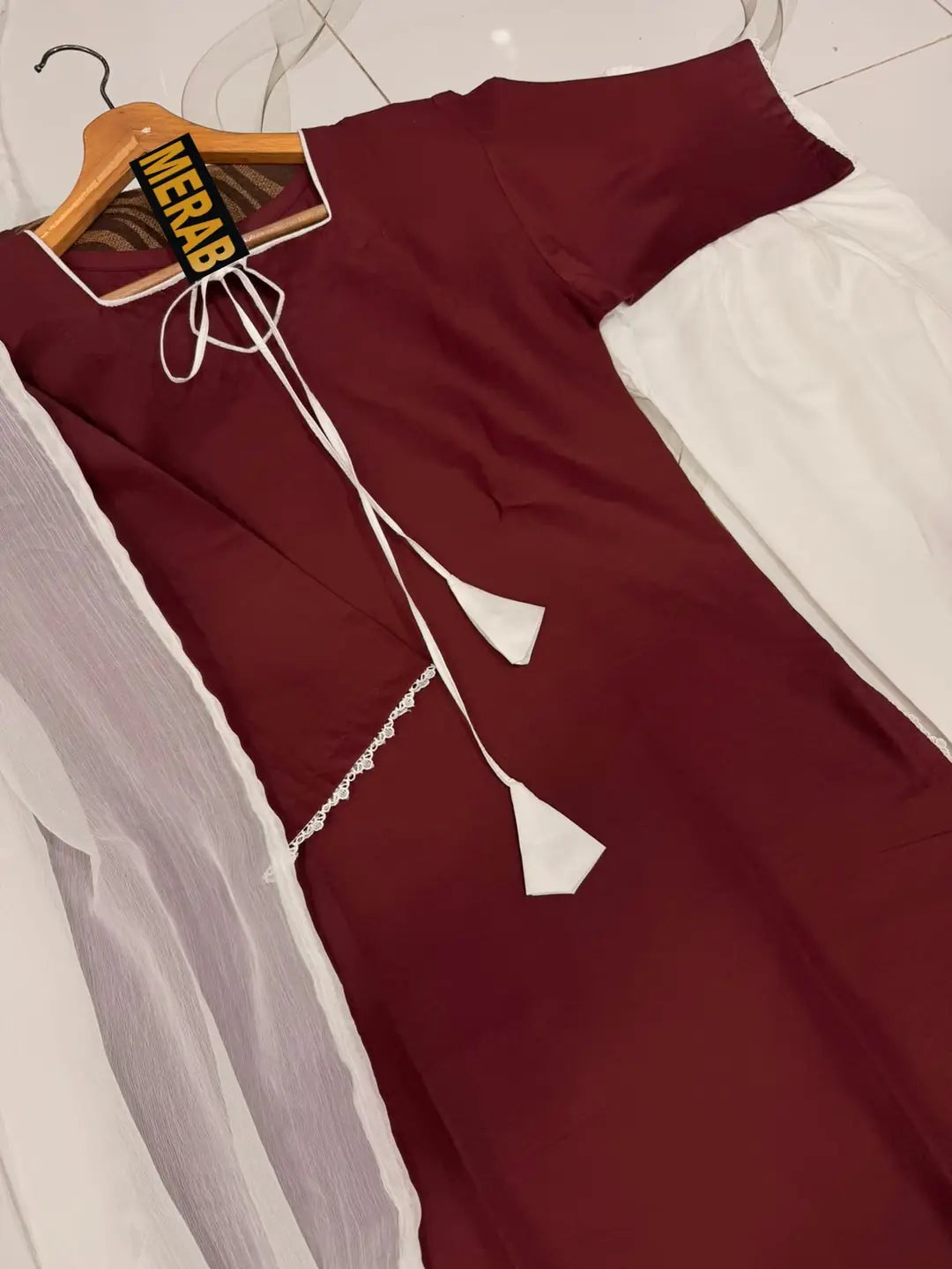 3 Pcs Women's Stitched Cotton Plain Suit