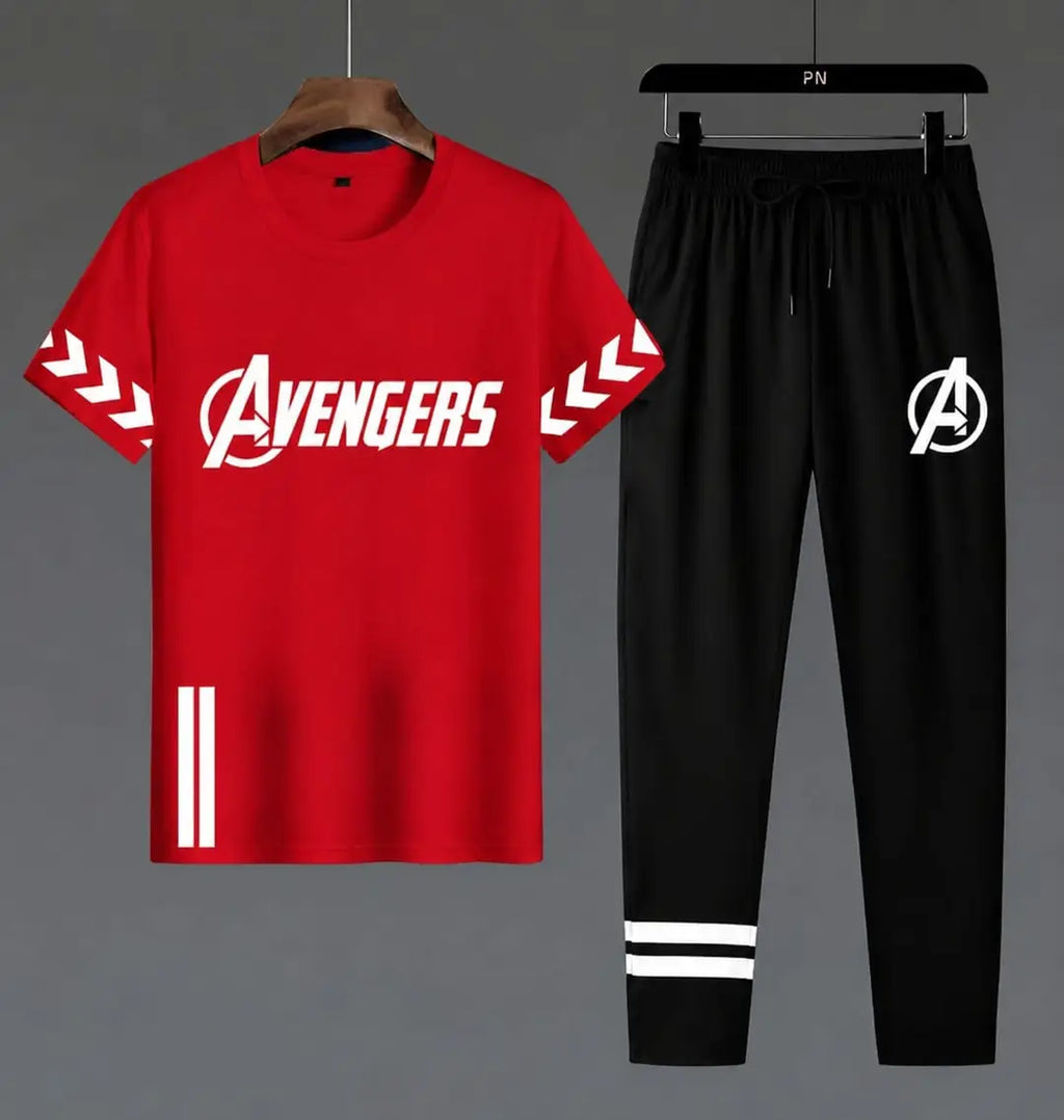 2 Pcs Men's Dri Fit Printed Track Suit