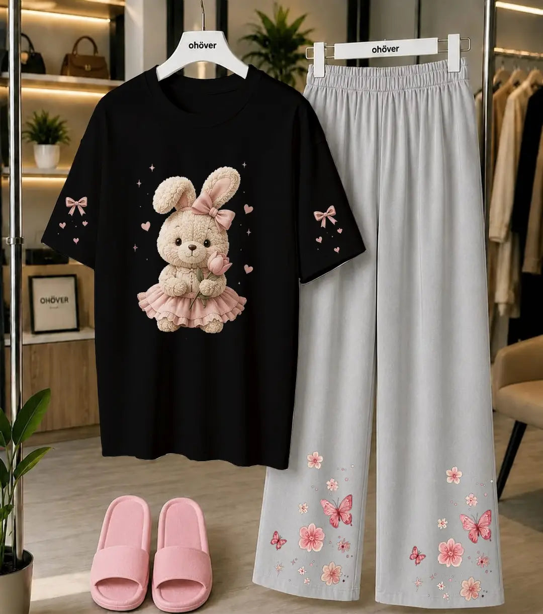 2 Pcs Women's Stitched Cotton Jersey Printed Night Suit