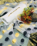 3-Piece Katan Silk Suit for Women with Dupatta