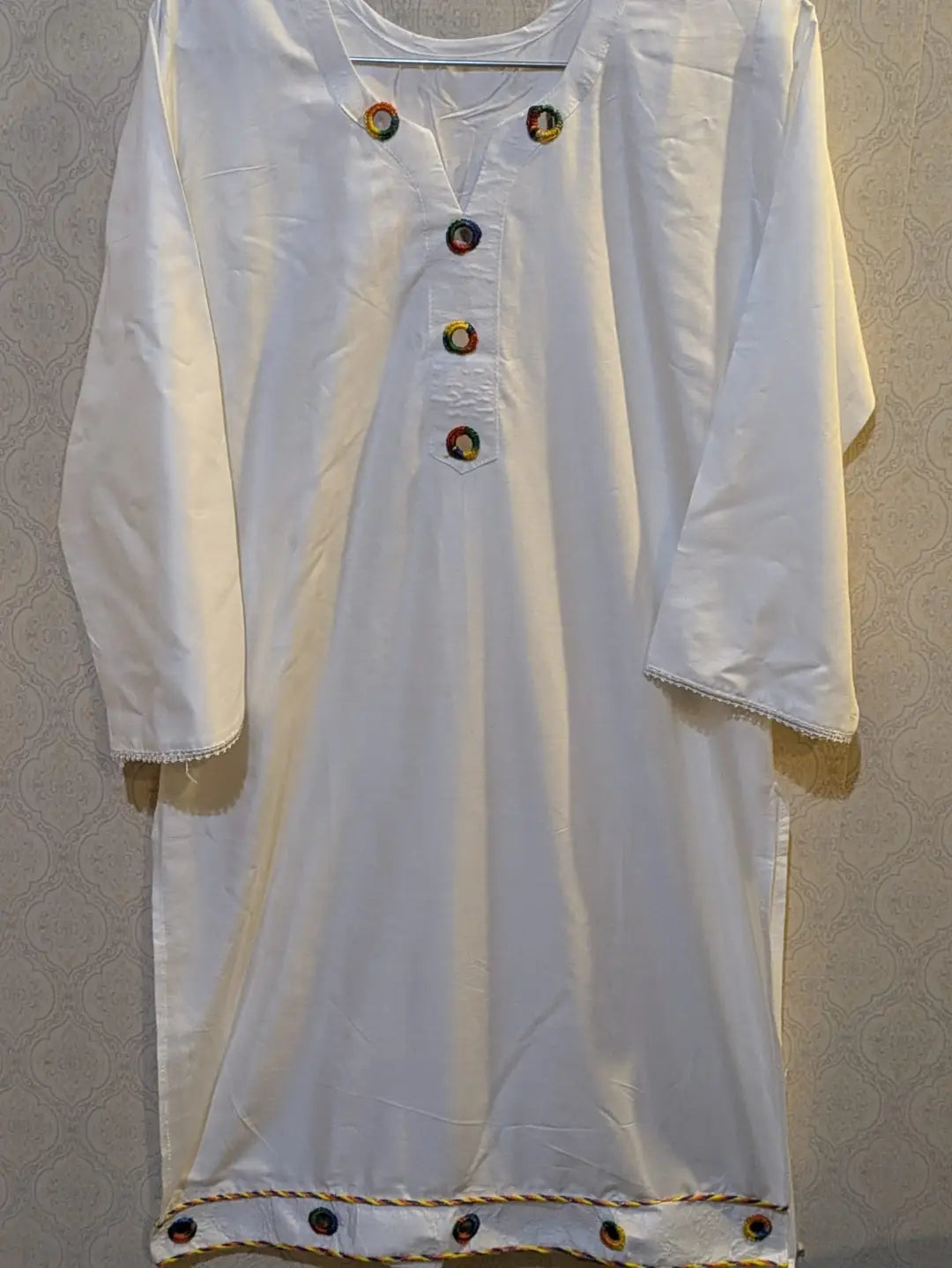2 Pcs Women's Stitched Linen Plain Shirt And Trouser