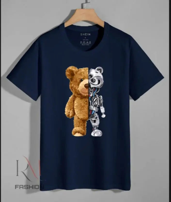 1 Pc Men's Cotton Printed T-Shirt