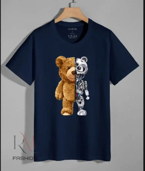 1 Pc Men's Cotton Printed T-Shirt