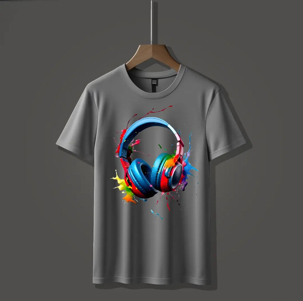1 Pc Men's Cotton Printed T-Shirt