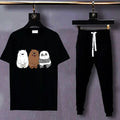 2 Pcs Women's Stitched Cotton Printed Tracksuit