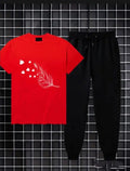 2 Pcs Women's Stitched Cotton Printed Tracksuit